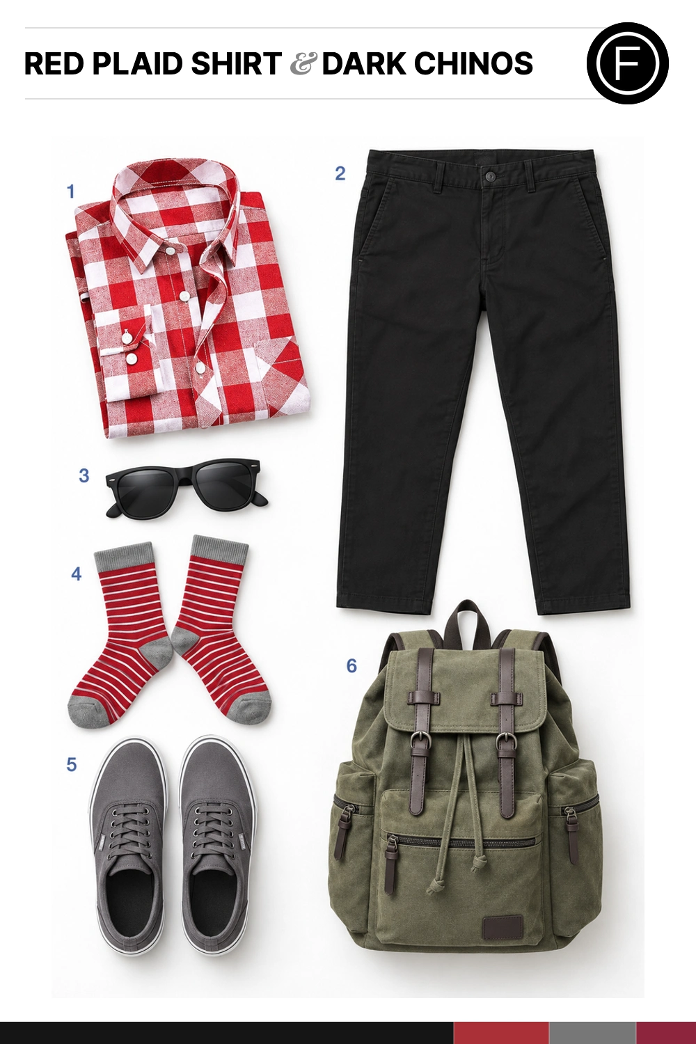 Andrew Garfield’s Red Plaid Shirt & Dark Chinos Outfit