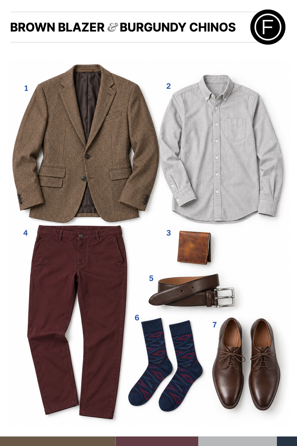 Bradley Cooper’s Brown Blazer & Burgundy Chinos Outfit