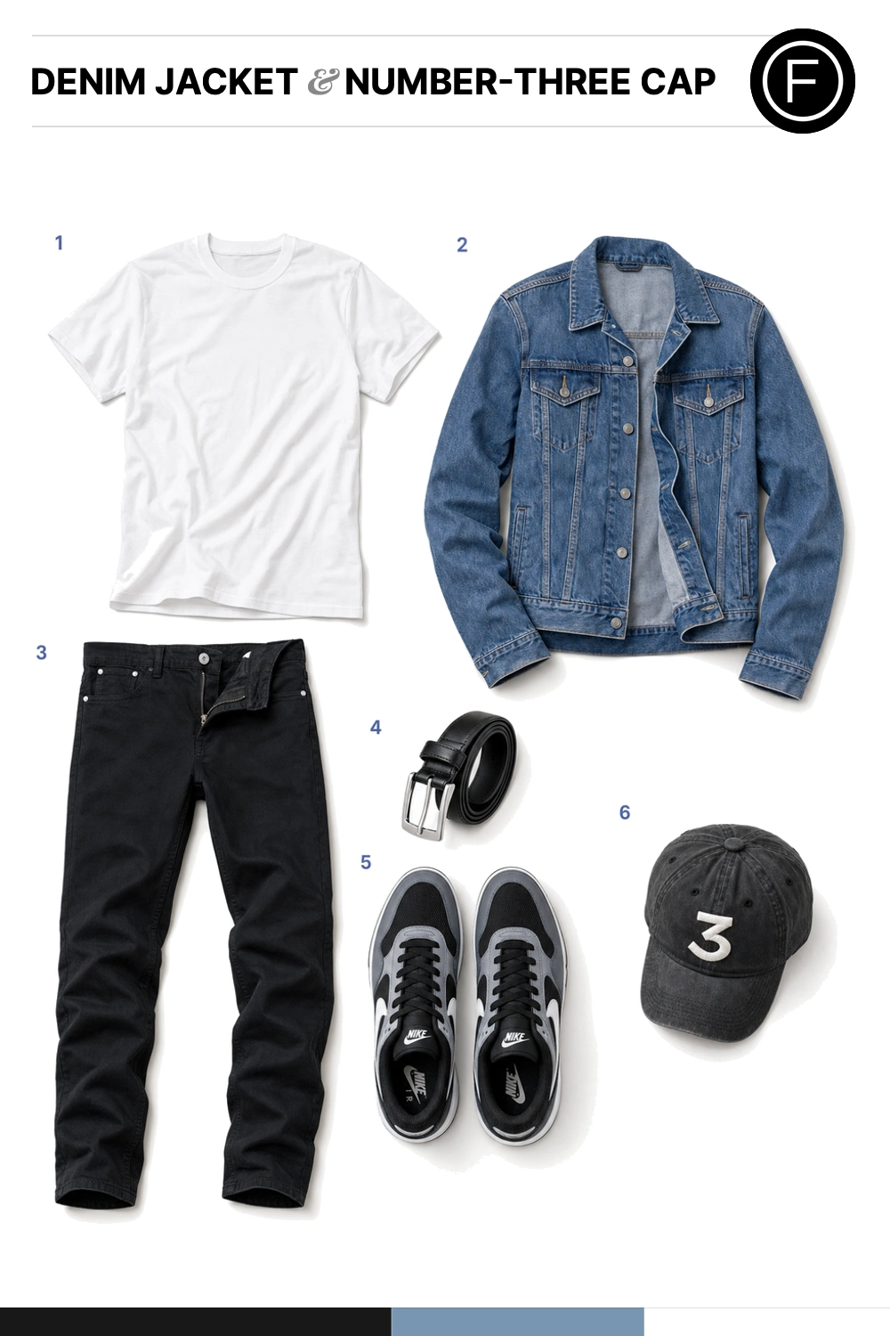 Chance the Rapper’s Denim Jacket & Number-Three Cap Outfit