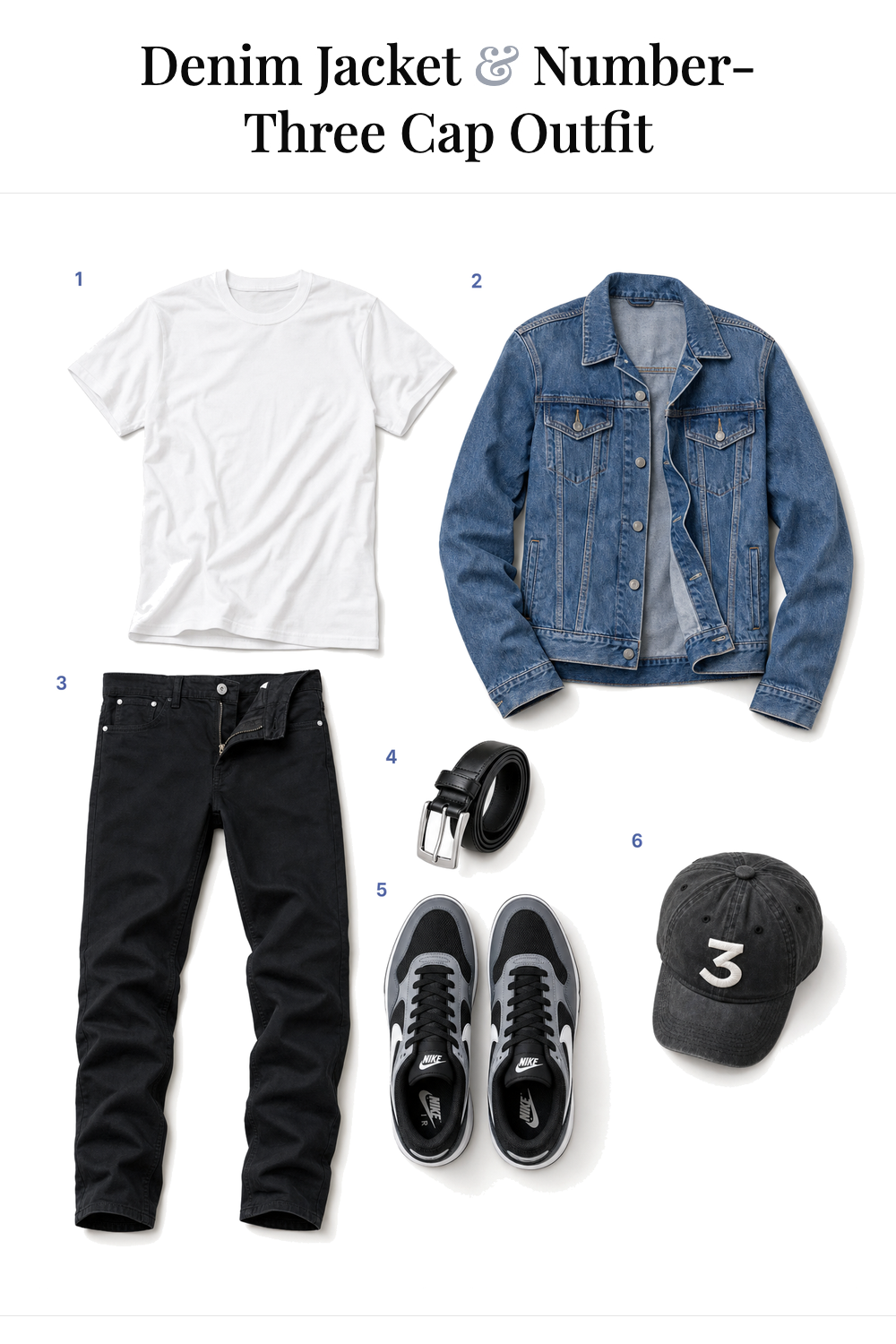 Chance the Rapper’s Denim Jacket & Number-Three Cap Outfit