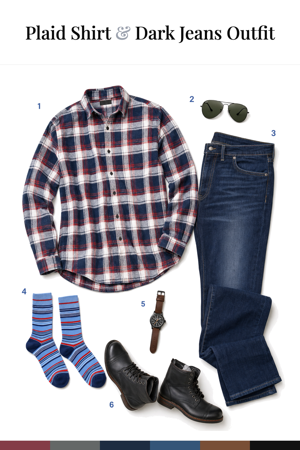 James Marsden’s Plaid Shirt & Dark Jeans Outfit