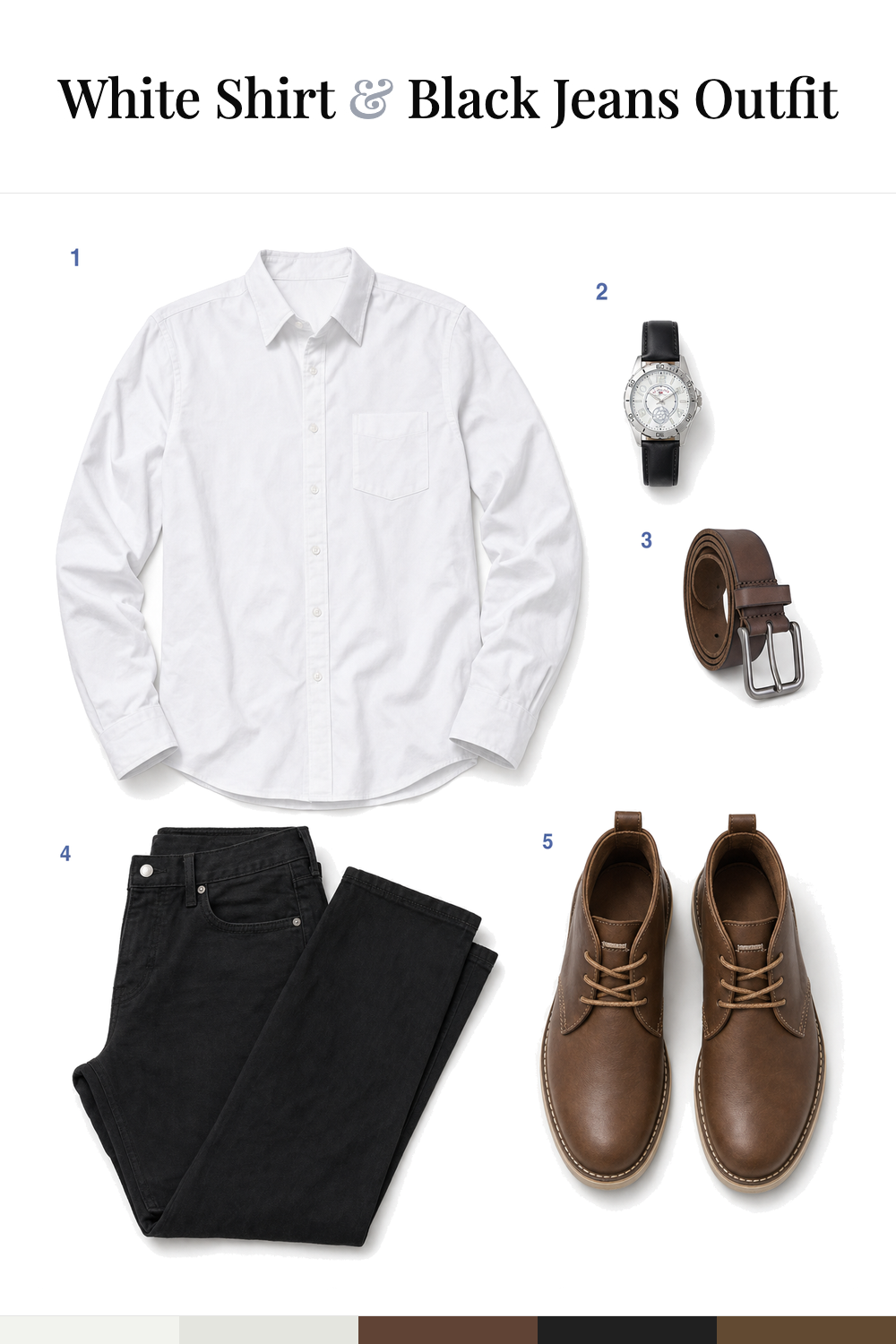 Dwayne Johnson’s White Shirt & Black Jeans Outfit