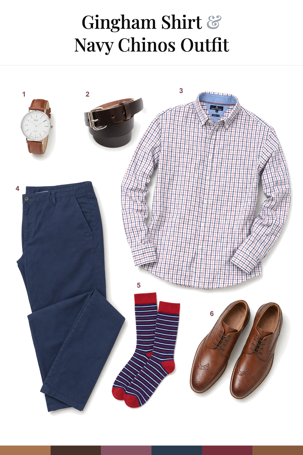 Dylan O'Brien’s Gingham Shirt & Navy Chinos Outfit