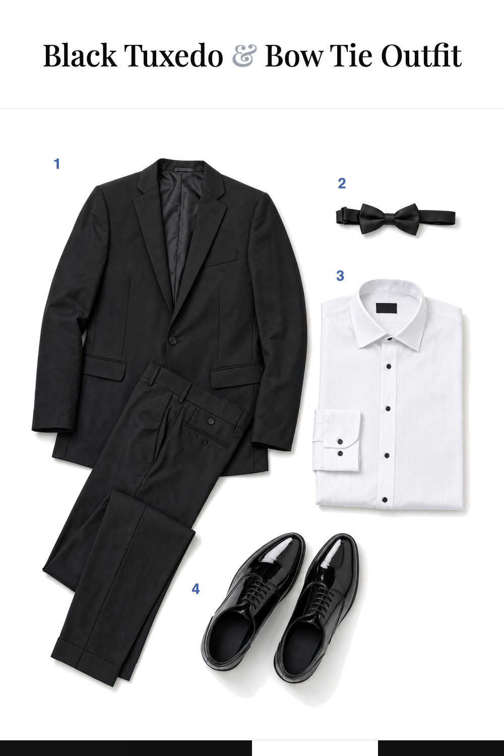 Eddie Redmayne’s Black Tuxedo & Bow Tie Outfit