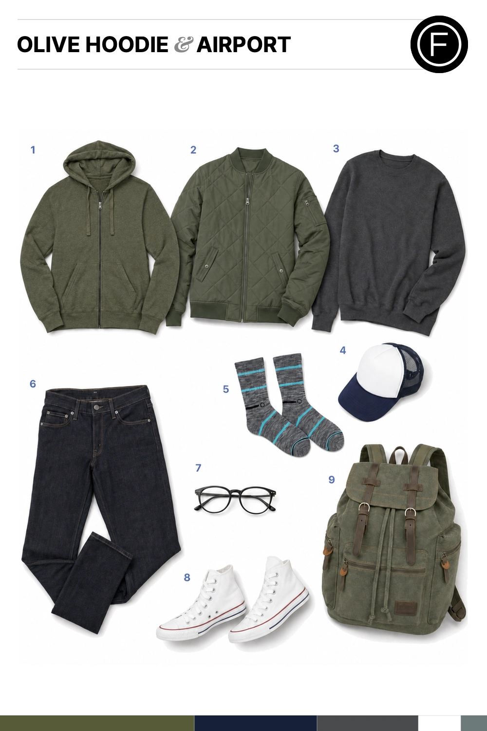 Grant Gustin’s Olive Hoodie & Airport Outfit