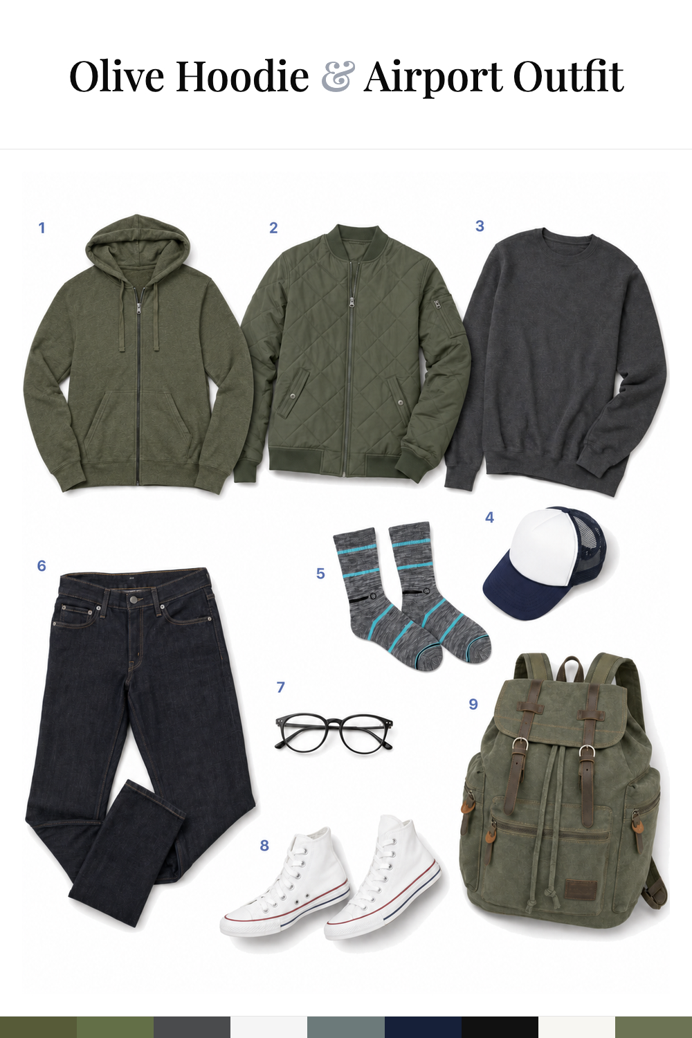 Grant Gustin’s Olive Hoodie & Airport Outfit