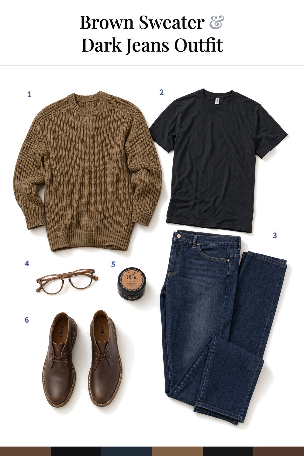 Grant Gustin’s Brown Sweater & Dark Jeans Outfit