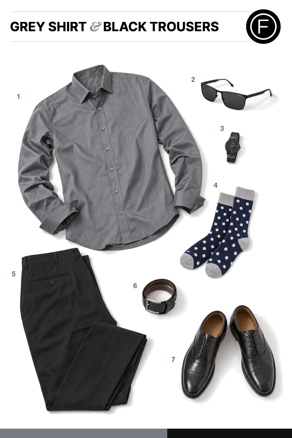 Hugh Jackman’s Grey Shirt & Black Trousers Outfit