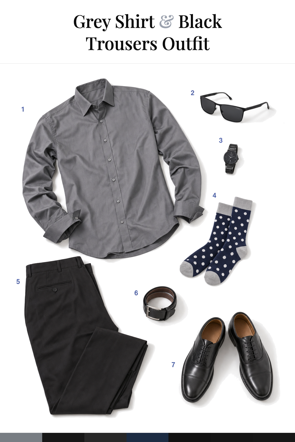Hugh Jackman’s Grey Shirt & Black Trousers Outfit