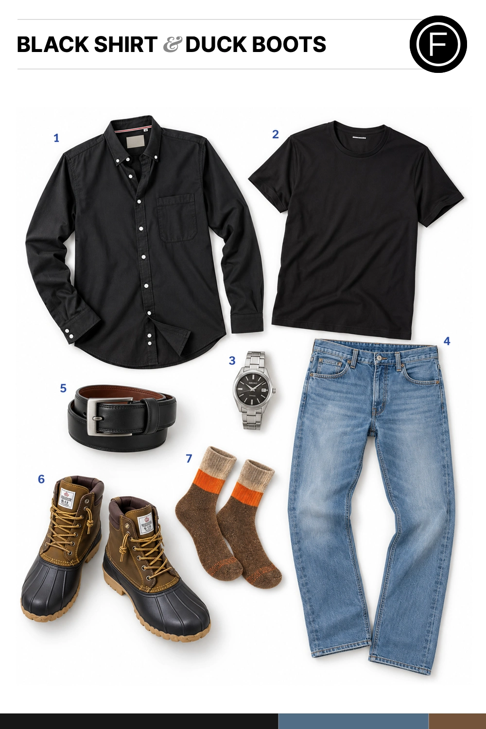 James Marsden’s Black Shirt & Duck Boots Outfit