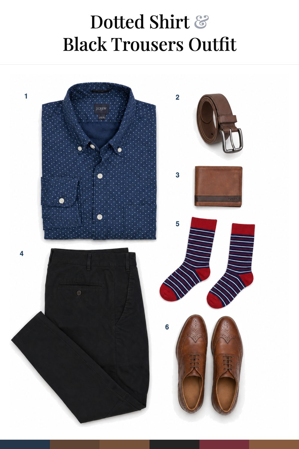 Joe Jonas’s Dotted Shirt & Black Trousers Outfit