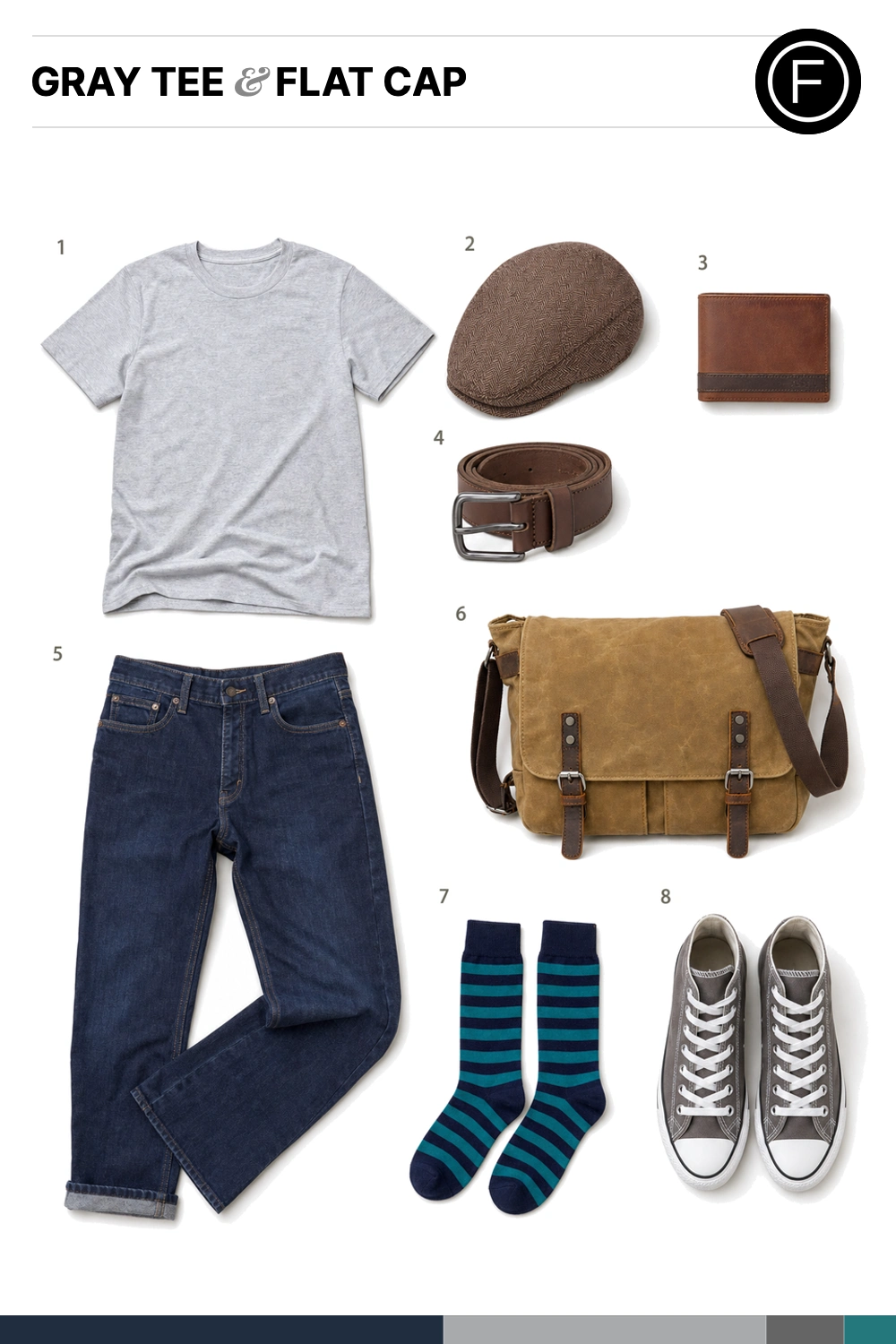 John Cho’s Gray Tee & Flat Cap Outfit