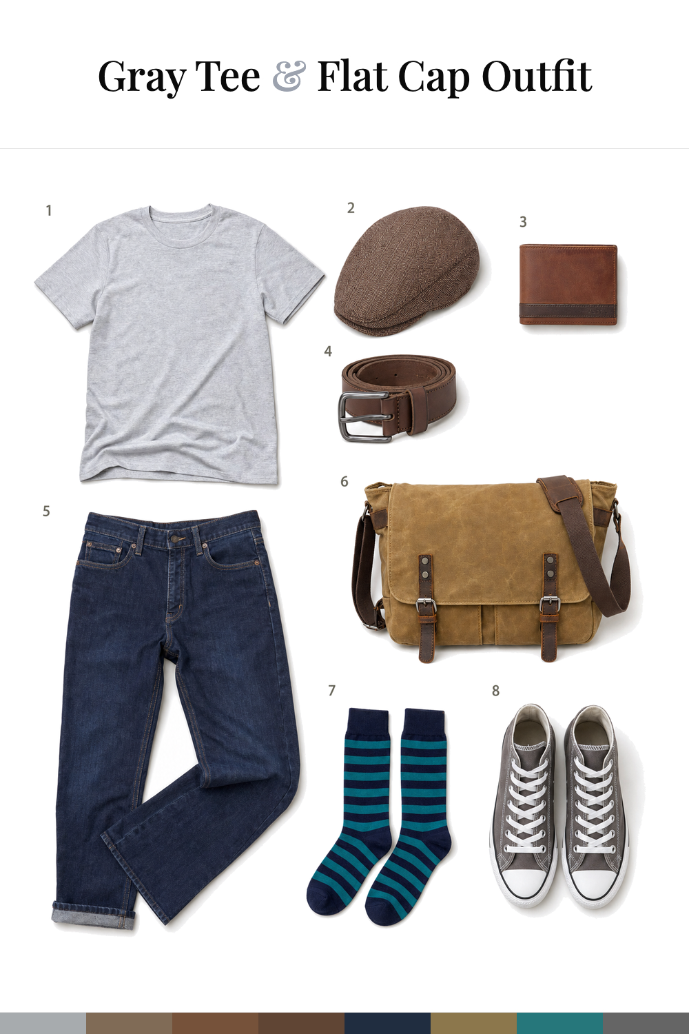 John Cho’s Gray Tee & Flat Cap Outfit