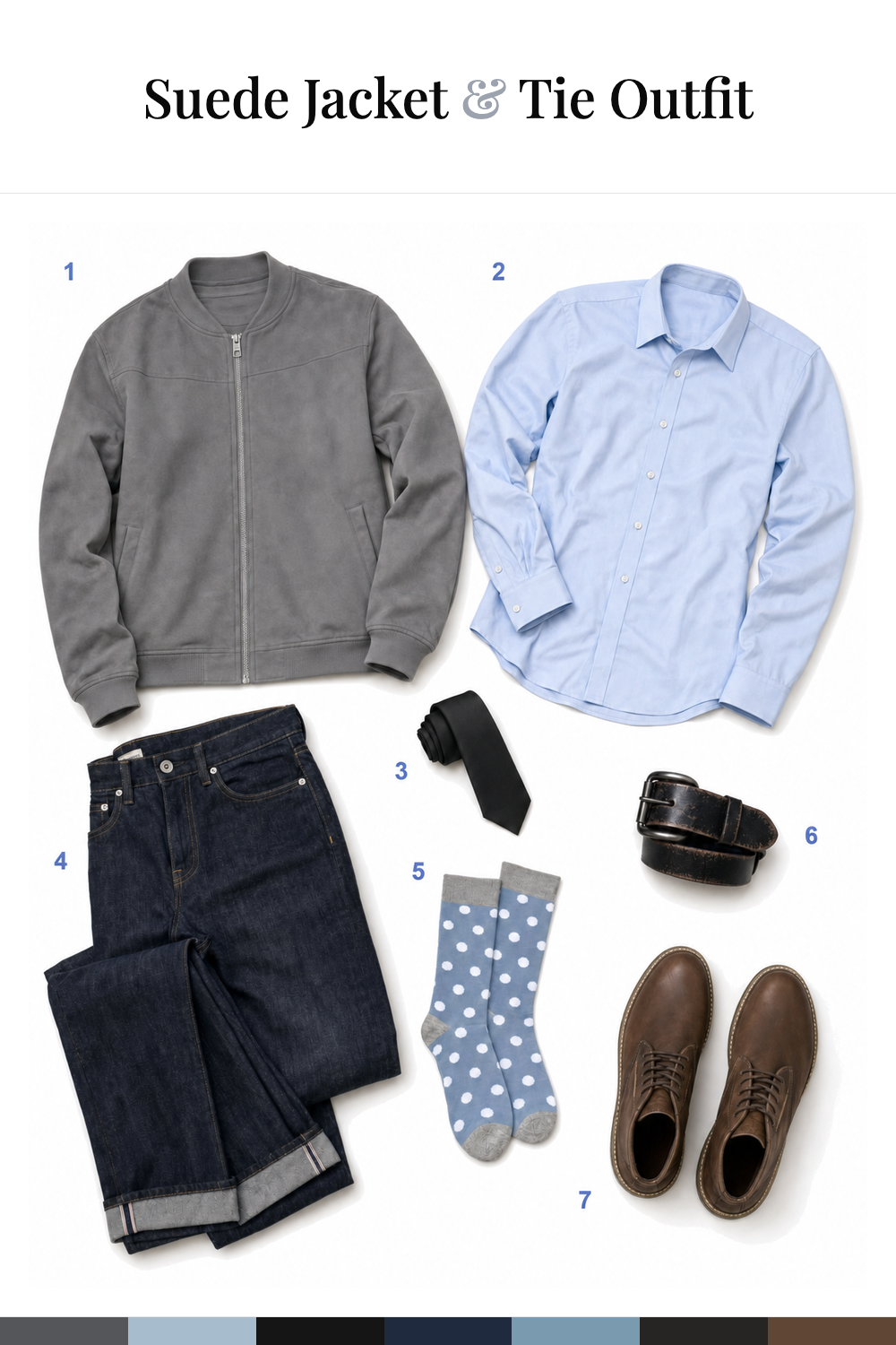 Josh Duhamel’s Suede Jacket & Tie Outfit