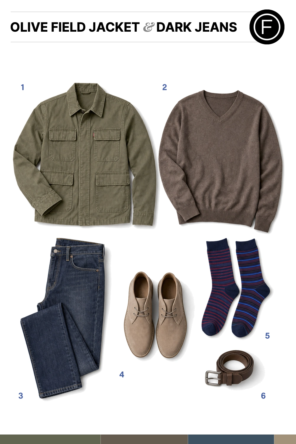 Michael J. Fox’s Olive Field Jacket & Dark Jeans Outfit