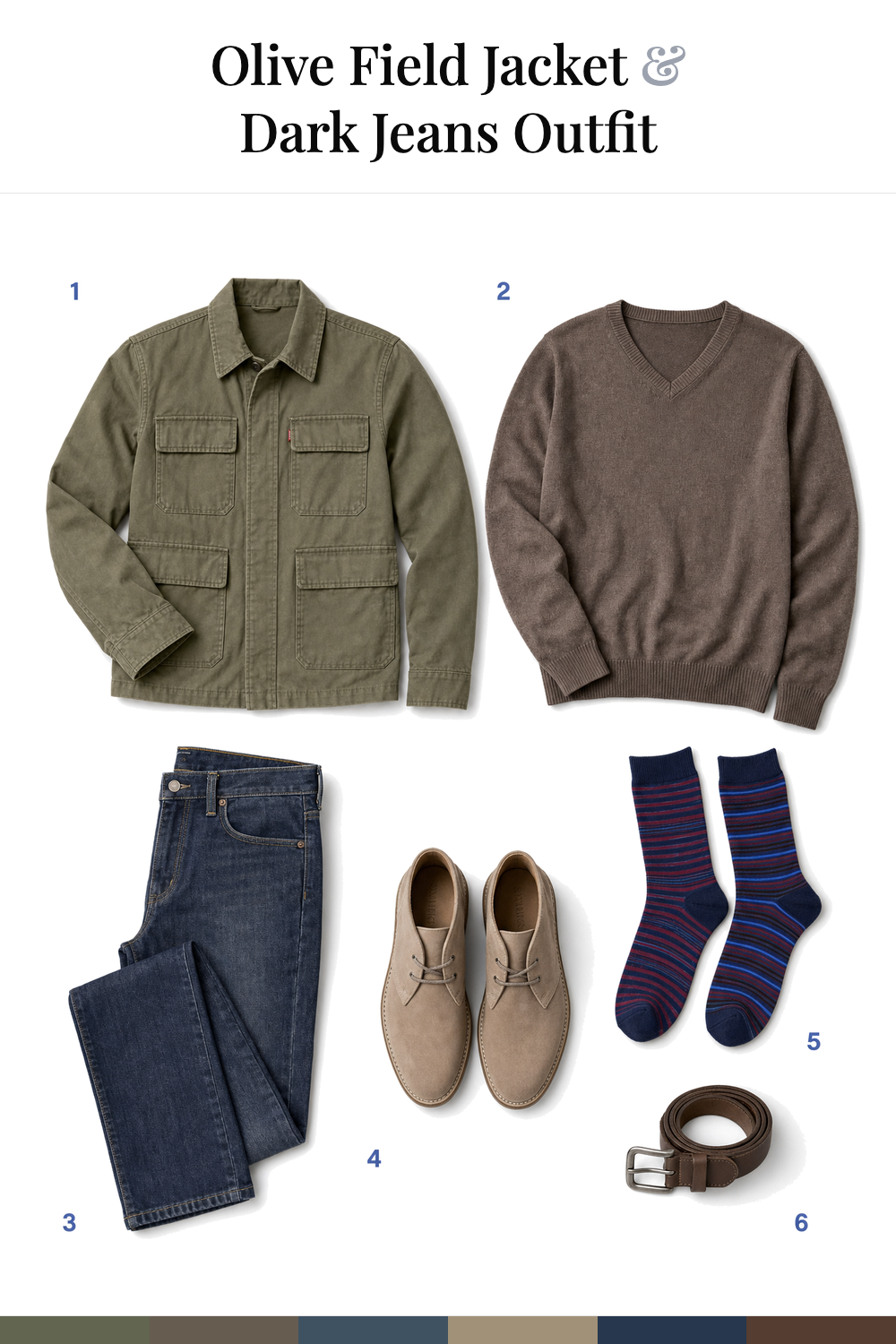 Michael J. Fox’s Olive Field Jacket & Dark Jeans Outfit