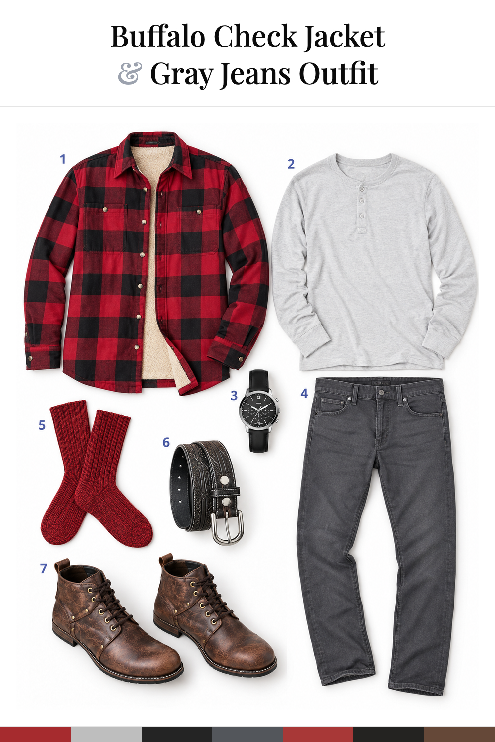 Ryan Gosling’s Buffalo Check Jacket & Gray Jeans Outfit