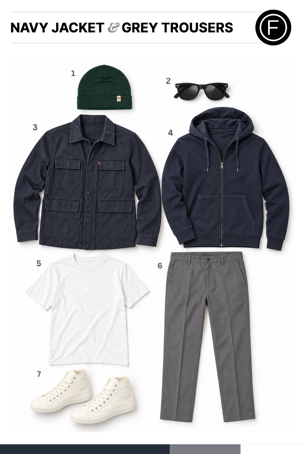 Ryan Reynolds’s Navy Jacket & Grey Trousers Outfit