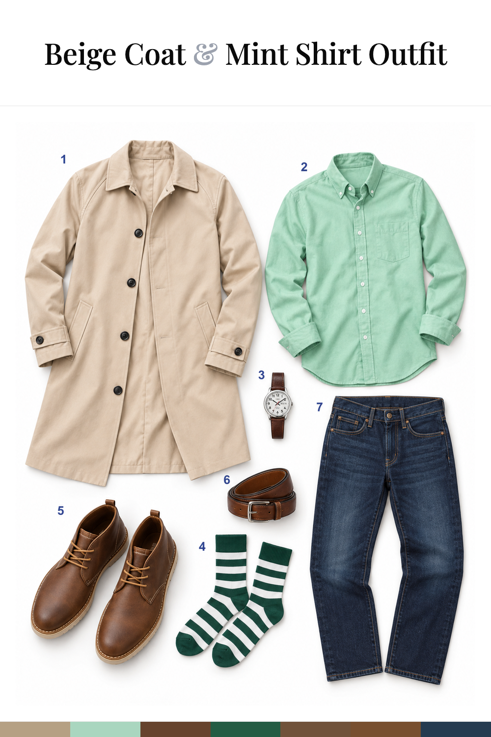 Ryan Reynolds’s Beige Coat & Mint Shirt Outfit