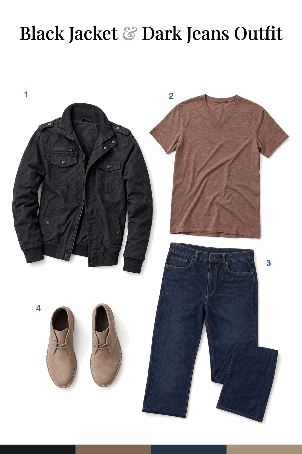 Stephen Amell’s Black Jacket & Dark Jeans Outfit