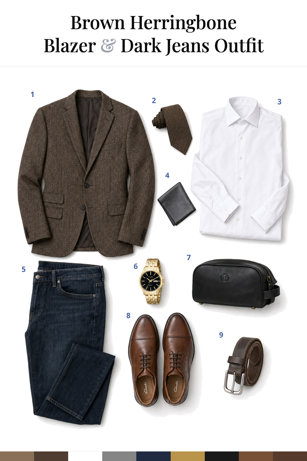 Stephen Curry’s Brown Herringbone Blazer & Dark Jeans Outfit