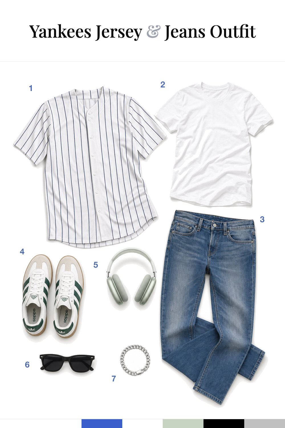 Timothée Chalamet’s Yankees Jersey & Jeans Outfit