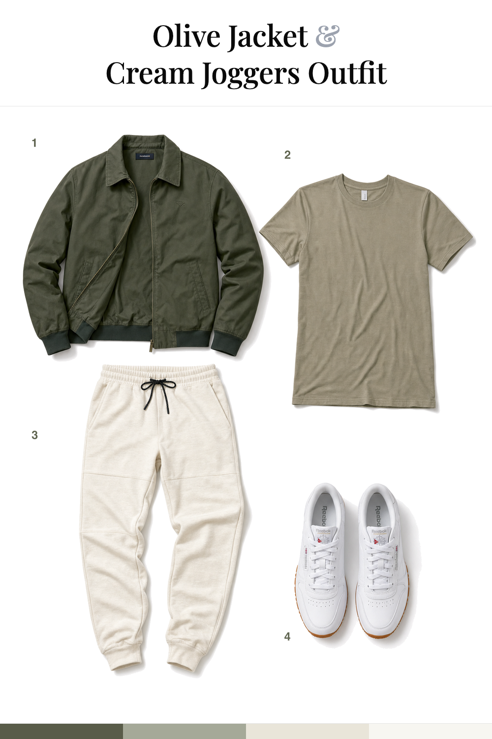 Tom Holland’s Olive Jacket & Cream Joggers Outfit